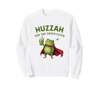 Camiseta Huzzah For The Green Elixir Frog Matcha Ironic Fantasy Sudadera