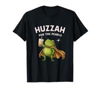 Camiseta Huzzah For The Pearls Boba Frog Coffee Gen Z Fantasy Camiseta