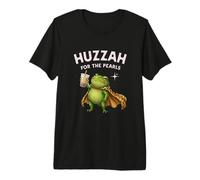 Camiseta Huzzah For The Pearls Boba Frog Coffee Gen Z Fantasy Camiseta Premium