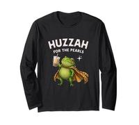 Camiseta Huzzah For The Pearls Boba Frog Coffee Gen Z Fantasy Manga Larga