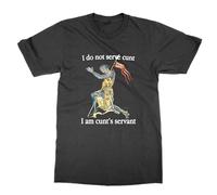 Camiseta "I do not Serve cunt I am cunt's Servant", Negro, L