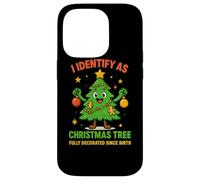 Camiseta I Identify As A Christmas Tree Lit On The Outside Carcasa para iPhone 14 Pro