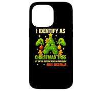 Camiseta I Identify As A Christmas Tree Lit On The Outside Carcasa para iPhone 14 Pro MAX