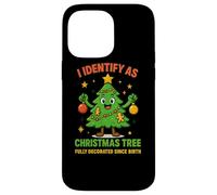 Camiseta I Identify As A Christmas Tree Lit On The Outside Carcasa para iPhone 14 Pro MAX