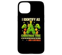 Camiseta I Identify As A Christmas Tree Lit On The Outside Carcasa para iPhone 15 Plus