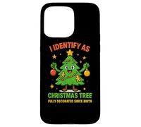 Camiseta I Identify As A Christmas Tree Lit On The Outside Carcasa para iPhone 15 Pro MAX