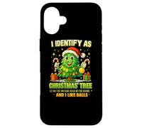 Camiseta I Identify As A Christmas Tree Lit On The Outside Carcasa para iPhone 16 Plus