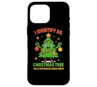 Camiseta I Identify As A Christmas Tree Lit On The Outside Carcasa para iPhone 16 Pro MAX