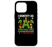 Camiseta I Identify As A Christmas Tree Lit On The Outside Carcasa para iPhone 16 Pro MAX