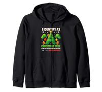 Camiseta I Identify As A Christmas Tree Lit On The Outside Sudadera con Capucha
