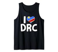 Camiseta I Love DRC del orgullo congoleño Camiseta sin Mangas