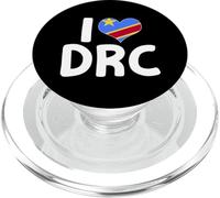 Camiseta I Love DRC del orgullo congoleño PopSockets PopGrip para MagSafe