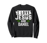 Camiseta I Love Jesus and Daniel Nombre Daniel Sudadera