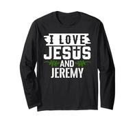 Camiseta I Love Jesus and Jeremy Nombre Jeremy Manga Larga