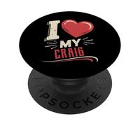 Camiseta I Love My Craig Nombre Craig PopSockets PopGrip Adhesivo