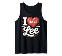 Camiseta I Love My Lee Nombre Lee Camiseta sin Mangas