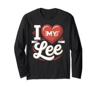 Camiseta I Love My Lee Nombre Lee Manga Larga