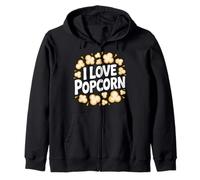 Camiseta I Love Popcorn Movie Night Snack Lovers Sudadera con Capucha