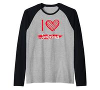 Camiseta I Love SCORPIONS I Heart SCORPIONS Camiseta Manga Raglan
