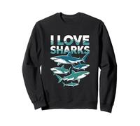 Camiseta I Love Sharks Ocean Marine Life Sudadera