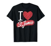 Camiseta I Love St. James County I Heart St. James Camiseta