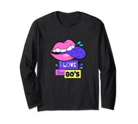 Camiseta I Love the 80's nacida en los años 80 para los fans de los 80 Manga Larga
