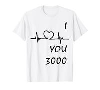 Camiseta I Love You Three Thousand Times i love u 3000 Camiseta