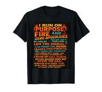 ¡Camiseta I Run on Fire The Unstoppable Energy para Bold Souls! Camiseta