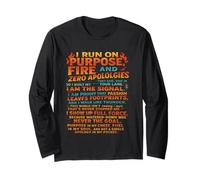 ¡Camiseta I Run on Fire The Unstoppable Energy para Bold Souls! Manga Larga