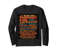 ¡Camiseta I Run on Fire The Unstoppable Energy para Bold Souls! Manga Larga