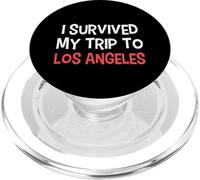 Camiseta I Survived My Trip To LOS Angeles Simple City PopSockets PopGrip para MagSafe
