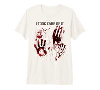 Camiseta I Took Care of It Blood Splatter Horror Zombie Camiseta Premium