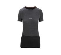 Camiseta Icebreaker 125 ZoneKnit Crewe (Jet Heather/Negro) Mujer