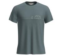 Camiseta Icebreaker M Mer Core SS Tee Single Line Camp (BLUE ASH) Hombre