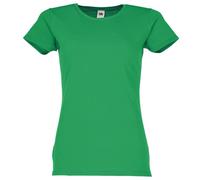Camiseta icónica de mujer Fruit of the Loom Talla S - XXL, Verde mayor., XL
