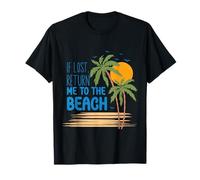Camiseta If Lost Return Me to The Beach Vacation Camiseta
