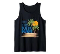 Camiseta If Lost Return Me to The Beach Vacation Camiseta sin Mangas