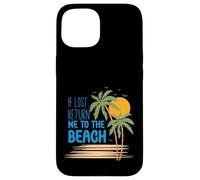Camiseta If Lost Return Me to The Beach Vacation Carcasa para iPhone 15