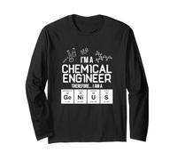 Camiseta I'm A Chemical Engineer, Therefore I Am a Genius Manga Larga