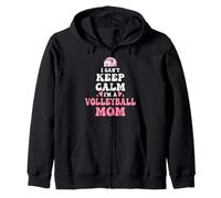 Camiseta I'm Volleyball Mom con Texto en inglés «I Can't Keep Calm» para Mujer Sudadera con Capucha