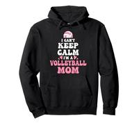Camiseta I'm Volleyball Mom con Texto en inglés «I Can't Keep Calm» para Mujer Sudadera con Capucha