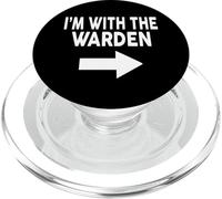 Camiseta I'm with The Warden para Wardens PopSockets PopGrip para MagSafe