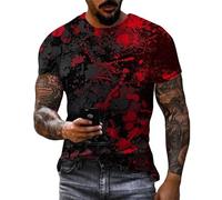 Camiseta Impresa en 3D para Hombre Rooster Moda Suelta Calle Hip Hop Camisetas Divertidas Cuello Redondo Manga Corta Talla Grande Top