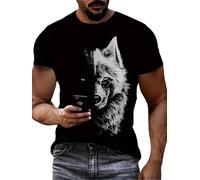 Camiseta Impresa en 3D para Hombre Rooster Moda Suelta Calle Hip Hop Camisetas Divertidas Cuello Redondo Manga Corta Talla Grande Top