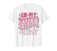 Camiseta In My Official Sweet Seventeen Era Birthday Retro Groovy Camiseta
