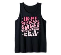 Camiseta In My Official Sweet Seventeen Era Birthday Retro Groovy Camiseta sin Mangas