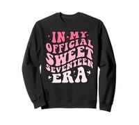 Camiseta In My Official Sweet Seventeen Era Birthday Retro Groovy Sudadera