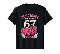 Camiseta In October We Wear Pink 6 7 Meme Halloween Camiseta