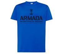 Camiseta Infantería de Marina España, Ropa Militar Española, Táctica, Hombre, Manga Corta, Orgullo Naval, Estilo Casual