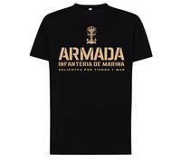 Camiseta Infantería de Marina España, Ropa Militar Española, Táctica, Hombre, Manga Corta, Orgullo Naval, Estilo Casual
